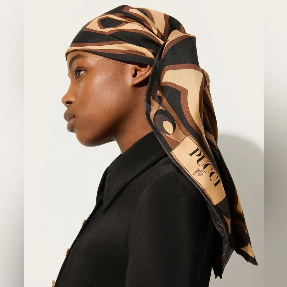 New PUCCI Labirinto silk twill scarf